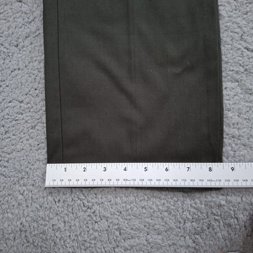 NEW Trail Life USA Pants Mens 30x37 Unhemmed GREEN Sateen Hiking Comfort Waist - Picture 6 of 11
